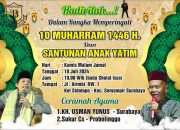 H.Freddy RW. 01 Arimbi Mengadakan Pengajian umum Dalam Rangka 10 muharram  1446 dan santunan anak yatim