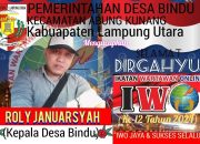 Pemerintahan Desa Bindu Kecamatan  Abung Kunang Kabupten Lampung Utara Mengucapkan selamat DIRGAHAYU Ikatan Wartawan Online           ( HUT-IWO) KE-12 Tahun 2024