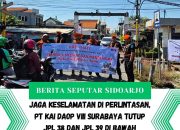 Perlintasan Sebidang Jl Raden Wijaya Resmi Ditutup