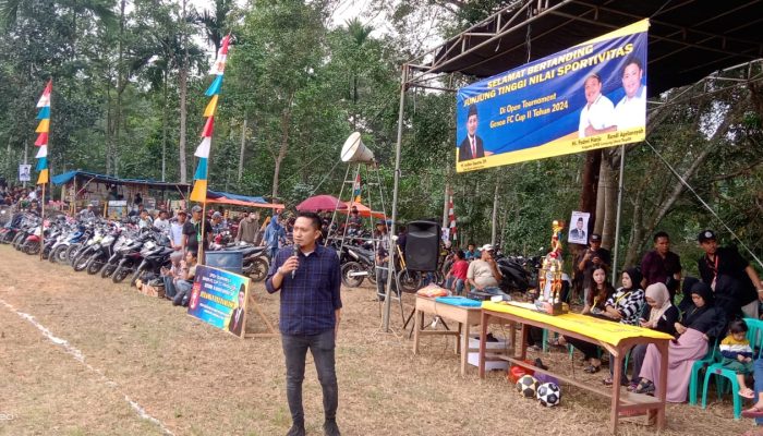 Ardian Saputra Buka Open Tournament Sepak Bola di Abung Barat
