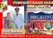 Pemerintahan Desa Kali Cinta Kecamatan Kotabumi Utara Kabupten Lampung Utara Mengucapkan selamat DIRGAHAYU Ikatan Wartawan Online           ( HUT-IWO) KE-12 Tahun 2024