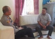 Jalin Silaturahmi, Kapolsek Kejuruan Muda Sambang Perangkat Desa Karang Jadi