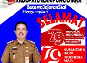 Dinas Pendidikan Kabupaten Lampung Utara Mengucapkan selamat DIRGAHAYU Republik Indonesia Yang Ke-79.Tahun 2024