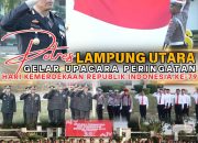 Polres Lampung Utara Gelar Upacara Peringatan Hari Kemerdekaan Republik Indonesia Ke-79