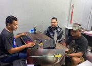 Ngamuk Sambil Bawa Sajam, seorang Pria diamankan Sat Reskrim Polresta Gorontalo Kota