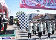 Plt. Bupati Sidoarjo Berangkatkan Peserta Gerak jalan HUT Kemerdekaan RI Kecamatan Wonoayu