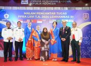 Kakanwil dan Ketua DWP Kemenkumham Sulawesi Utara Ikuti Malam Pengantar Tugas PPRA LXVI Lemhannas RI