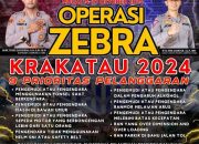 Polres Lampung Utara Laksanakan Apel Gelar Pasukan Operasi Zebra Krakatau 2024