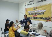 Sambut 73 Tahun Humas Polri, Polresta Sidoarjo Gelar Bakti Kesehatan Bagi Wartawan