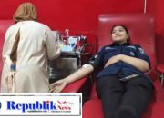 Polresta Sidoarjo Adakan Bakti Sosial, Donor Darah Peringati 73 Tahun Humas Polri