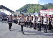 Pimpin Apel Pergeseran Pasukan ke TPS, Ini penekanan Kapolresta Gorontalo Kota