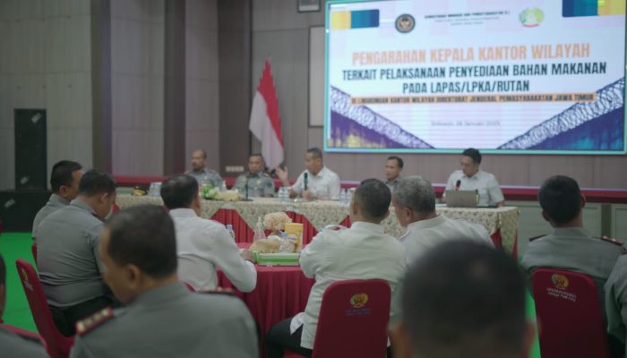 Kanwil Ditjenpas Jatim Dorong Kualitas-Transparansi Pelayanan Bama & Proyek Konstruksi Lapas