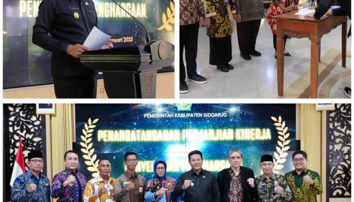 Plt. Bupati Subandi Serahkan Penghargaan SAKIP dan IPP kepada Perangkat Daerah Terbaik