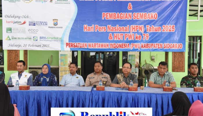 Pemkab Sidoarjo Apresiasi Baksos PWI Kabupaten Sidoarjo