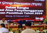 Laksanakan Evaluasi Tahapan Pemilihan Tahun 2024, KPU kota Bitung, Harapkan Saran dan Kritik Guna Perbaikan Penyelenggaraan Pemilu ke Depan