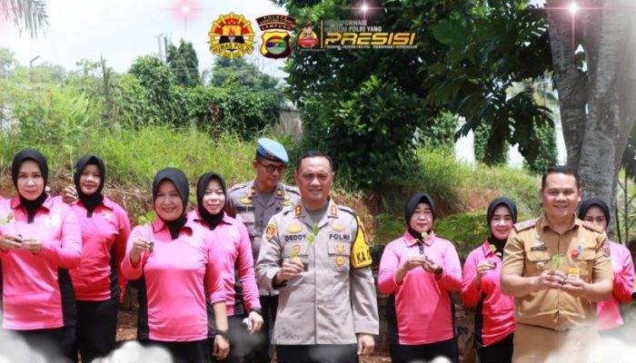 Kapolres Lampung Utara Ikuti Launching Penguatan Program Pekarangan Pangan Lestari