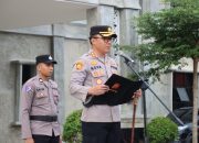 Kapolres Aceh Timur Pimpin Upacara Pelantikan Jabatan Kabag SDM dan Serah Terima Jabatan Kapolsek