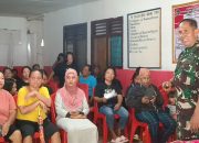Satgas TMMD Mayor Inf Saul Malangkas Pupuk Semangat Bela Negara Di Tandurusa Kota Bitung