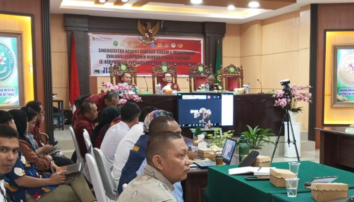 Pengadilan Negeri Bitung Bersinergi Dengan Aparat Penegak Hukum, Sosialisasi E- Berpadu