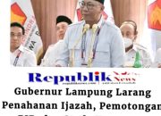 Gubernur Lampung, Rahmat Mirzani Djausal, mengeluarkan instruksi Tentang Larangan Yang Memberatkan Wali Murid