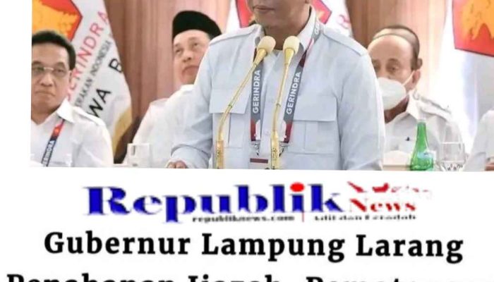 Gubernur Lampung, Rahmat Mirzani Djausal, mengeluarkan instruksi Tentang Larangan Yang Memberatkan Wali Murid
