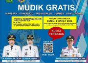 Pemkab Sidoarjo Buka Pendaftaran Mudik Gratis