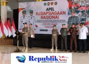 Bupati Subandi Pimpin Apel Kesiapsiagaan Nasional Satpol PP, Satlinmas, dan Damkar di Sidoarjo