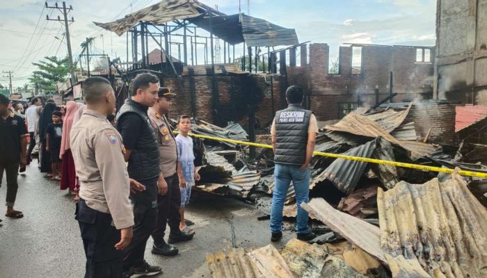 Kebakaran Hebat Hanguskan Tujuh Kios Di Keudee Aceh Idi Rayeuk