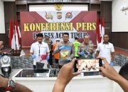 Polres Aceh Timur Gelar Konferensi Pers Pengungkapan Narkoba dan Pelecehan Seksual