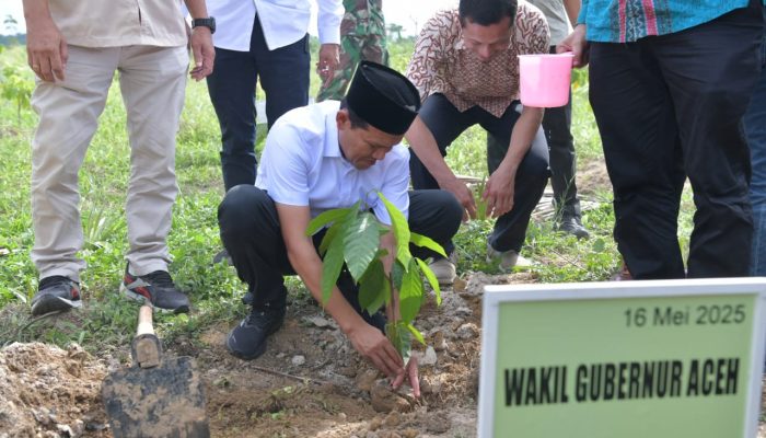 Wagub Fadhlullah Resmikan Pusat Pelatihan Budidaya Bibit Kakao Unggul di Aceh Timur