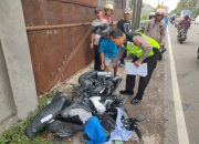 Bus Sumber Selamat vs Vario di depan Makam Kembar Seduri Satu Korban Alami Luka Ringan