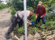 Sambangi Ladang Tanaman Cabe Aiptu Agus Adiyanto Ajak Petani Wujudkan Swasembada Pangan