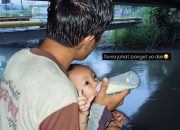 Kisah Menyentuh Seorang Pria Tinggal Bersama Bayi Perempuannya Di Bawah Kolong Jembatan