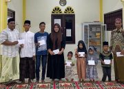 Jelang hari Idul Adha, Gampong Matang Rayeuk Santunan Anak Yatim dari op 3%