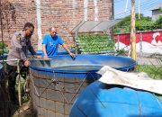 Bhabinkamtibmas Desa Beligo Polsek Candi Bersama Warga Kembangkan Budidaya Perikanan untuk ketahanan pangan