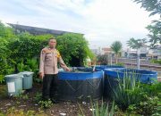Dukung Ketahanan Nasional, Bhabinkamtibmas Gedangan Kunjungi Budidaya Ikan Lele Warga