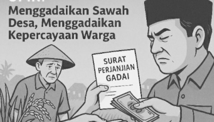 Menggadaikan Sawah Desa, Menggadaikan Kepercayaan Warga