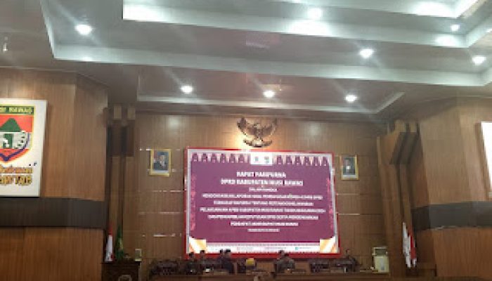 DPRD Musi Rawas  Gelar Paripurna Dengarkan Pandangan Umum Fraksi