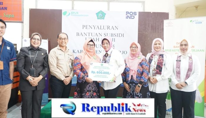 Salurkan BSU, Sekda Kab. Sidoarjo : Manfaatkan Untuk Ketahanan Pangan Keluarga