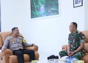 Kapolres Aceh Timur Sambut Kunjungan Silaturahmi Danyon TP 853/BRB