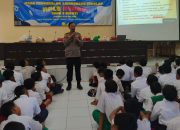 Polsek Sedati Sosialisasi Bahaya Narkoba Rokok Ilegal dan Judi Online di MPLS SMPN 2