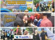 Wujudkan Slogan “Polri untuk Masyarakat”, Polsek Sedati Gelar Gerakan Pangan Murah