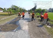 Pemeliharaan Jalan Kedungpanji Kecamatan Lembeyan Oleh UPT Wilayah 3 Dinas PUPR Magetan