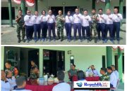 Silaturahmi Kolat Puspenerbal ke Koramil 0816/18 Sedati, Dipimpin Wadan Kolat Puspenerbal Letkol A.S. Riyanto Panjalu