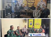 Sinergi Polsek Sedati dengan Koramil 0816/18 Sedati Antisipasi Unras