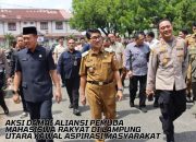 Bupati Lampung Utara Temui Aksi Damai Aliansi Pemuda Mahasiswa Rakyat Kawal Aspirasi Masyarakat