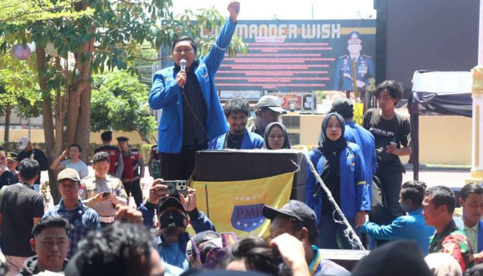 Tiga Kali Aksi Mahasiswa di Mapolresta Sidoarjo Berlangsung Damai dan Kondusif