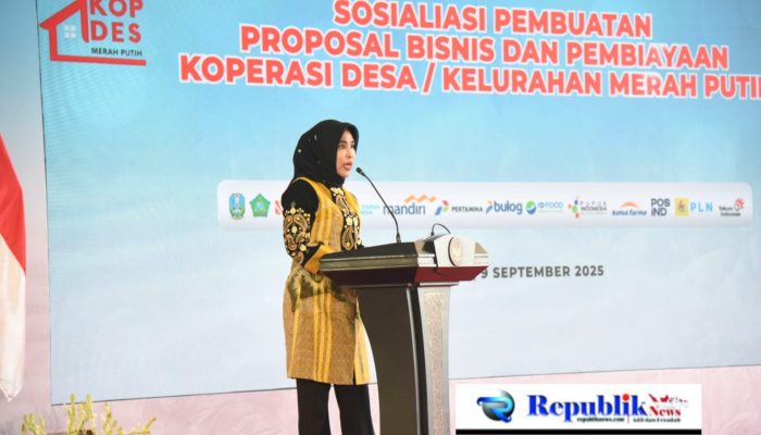 Kabupaten Sidoarjo Tempat Kick-Off Sosialisasi Pembuatan Proposal Bisnis dan Pembiayaan Koperasi Desa/Kelurahan Merah Putih