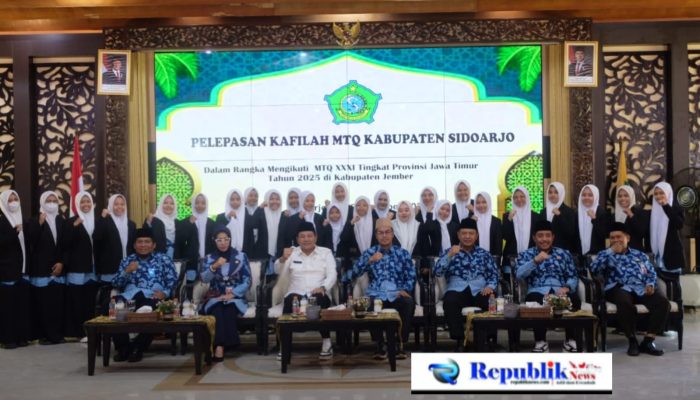 Pemkab Sidoarjo Lepas 54 Kontingen MTQ ke-XXXI Tahun 2025, Target Rebut Kembali Juara Umum