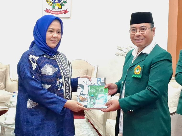 Pengurus DPW Lembaga Dakwah Islam Indonesia (LDII) Sulawesi Selatan di Rumah Jabatan Wakil Gubernur, Jalan Yusuf Dg Ngawing, Makassar, pada Selasa (9/9/2025). LDII Sulsel nyatakan siap berkolaborasi dengan Pemprov Sulsel untuk mendukung pencapaian program pemerintah.